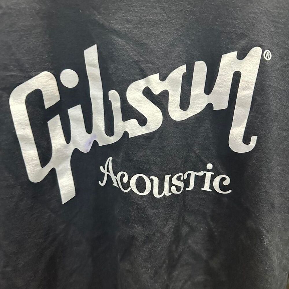 Gibson Men's Black and Navy T-shirt